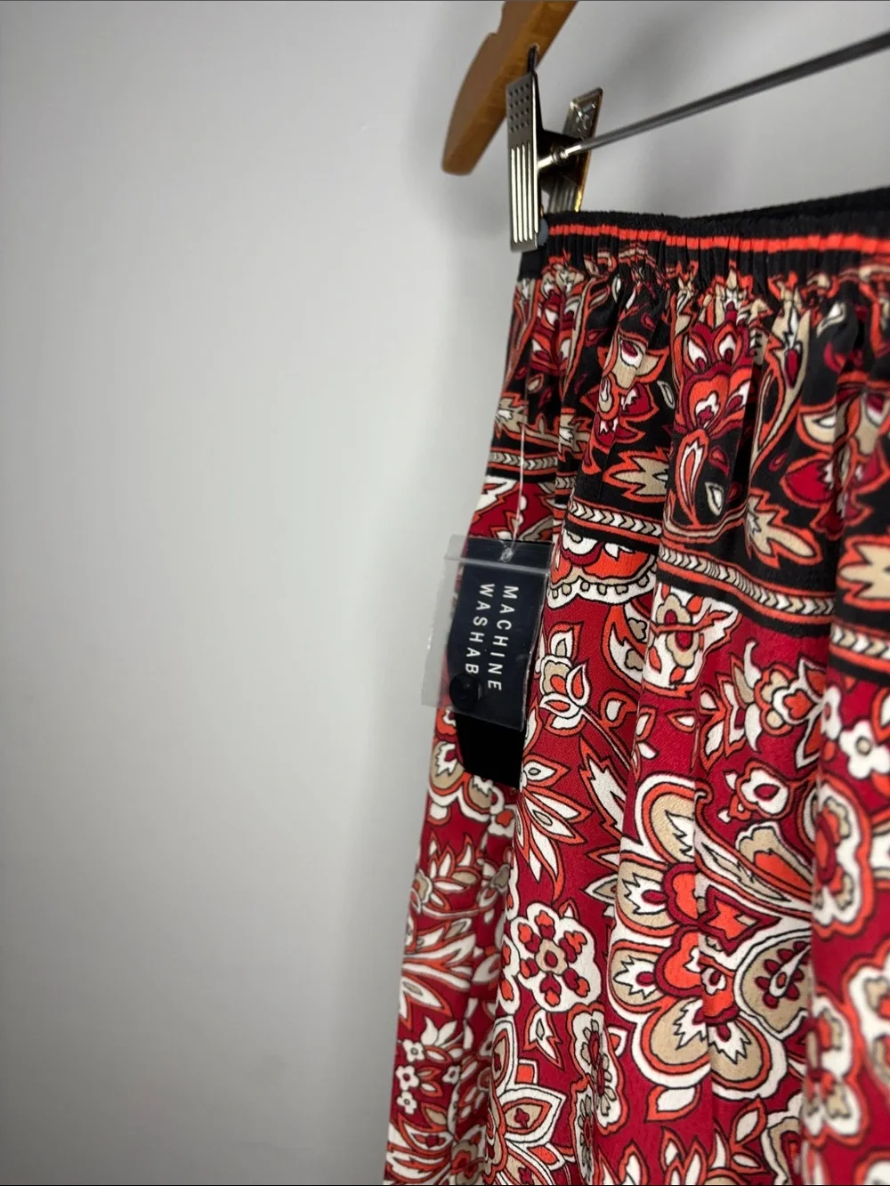 Vintage Faux Wrap Midi Skirt Sag Harbor Y2K